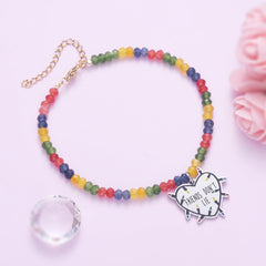 FRIENDS DON'T LIE Beaded Natural Stone Bracelet