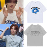 YOUNGJAE Same Graphic Round Neck T-shirt