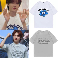 YOUNGJAE Same Graphic Round Neck T-shirt