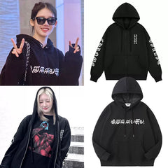RAMI RORA Same Black Hoodie Top