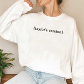 Taylor's Version Letter Casual Crew Neck Sweatshirt