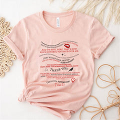 Vintage TVD Letter Casual T-shirt