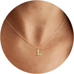 English Initial Alphabet Letter Necklace