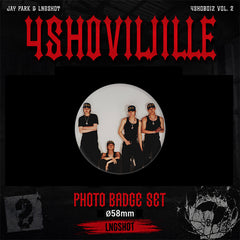 "4SHOBOIZ" Trailer Photo Badge Mirror Keychain