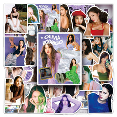 50 Olivia Luggage Stickers