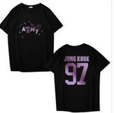 Casual JUNGKOOK SUGA Printed T-shirt Top