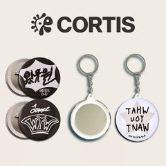 CORTIS Tinplate Badge Mirror Keychain