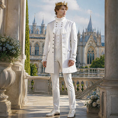 Rococo Baroque Style Luxury Long Jacket