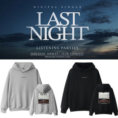 KPOP Album LAST NIGHT Print Loose Hoodie