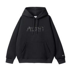 BANGTAN ARMY Tattoo Print Hoodie Top