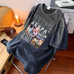 æ MY WORLD Poster Cotton Washed T-shirt
