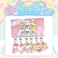 MINIVE Keychain Acrylic Pendant 6PCS