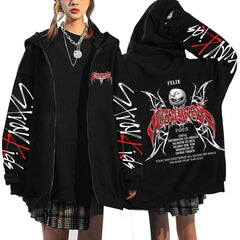 KPOP Dominate 2025 Printed Zip Up Hoodie