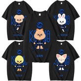 KPOP Cartoon Karma Print Short Sleeve T-Shirt
