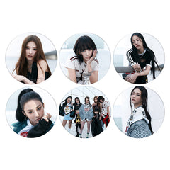 KPOP "MY EYES OPEN VVIDE" Badge Keychain Pendant