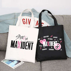 SKZ Maxident Printed Canvas Shoulder Bag