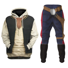 Unisex Trendy Mandalorian COS Hoodie and Pants Co-ords