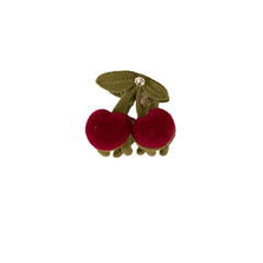 Red Flowers Side Clip Hairpin