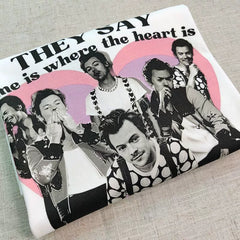 Unisex Letter Short-sleeved Loose T-shirt