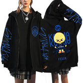 KPOP KARMA 2025 Printed Zip Up Hoodie