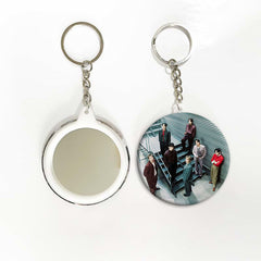 BANGTAN Magazine Cover Badge Mirror Keychain