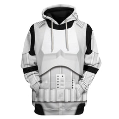 Unisex Storm Trooper Digital Print Cosplay Hoodie