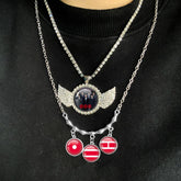 ARIRANG Gem Pendant Angel Wings Necklace