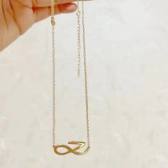 JK Golden Letter Necklace Bracelet
