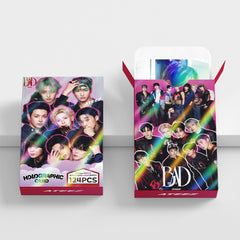 124PCS ATE BAD Holographic Photocard Sticker