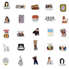 50 Friends Waterproof Stickers