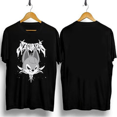 Kpop Cartoon Black Short-sleeved T-shirt Top