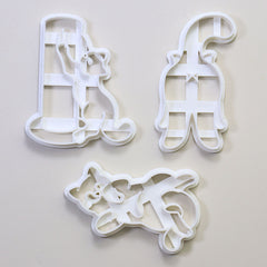 3 Cat Butt Cookie Cutter Baking Mold