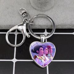 KPDH Heart Pendant Keychain