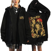 SKZ World Tour Run It Print Zip Up Hoodie