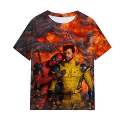 Unisex Deadpool Digital Printed Cosplay T-Shirt