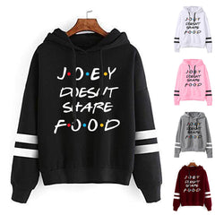Women's JOEY DOESNT SHARE FOOD Printed Casual Hoodie
