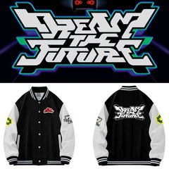 DreamTheFuture Printed Baseball Jacket
