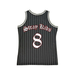 Kpop Stripe Sports Domin8 Printed T-shirt Vest