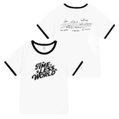 KPOP TimeLessWorld Printed Short Sleeve T-Shirt