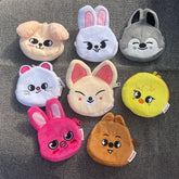 Kpop Cartoon Plush Wallet Change Bag