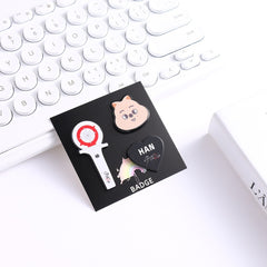 SKZ Three Piece Brooch Hair Band