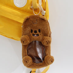 Kpop Cartoon Plush Pencil Case Pendant