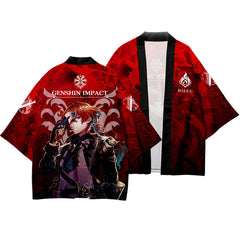 Unisex 3D Print Cosplay Kimono Cape