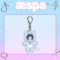 AE Cartoon Doll Acrylic Pendant Keyring