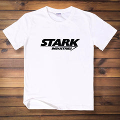 Unisex Stark Industries Print Loose Short-sleeved T-shirt