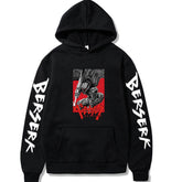 Casual Anime Guts Print Loose Sports Hoodie