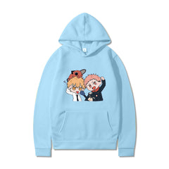 Unisex Cute Anime Pattern Pullover Hoodie