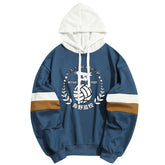 Unisex Color Block Volleyball Series Printed Hoodie