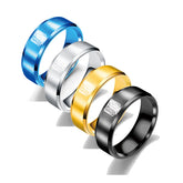 Chic Anime Logo Stainless Steel Ring