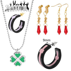 Trendy Game Cosplay Earrings Necklace
